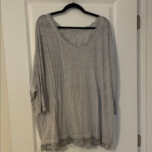 Lane Bryant Gray Lace Women's Tunic